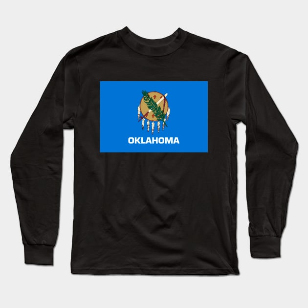 Oklahoma Flag Long Sleeve T-Shirt by taoistviking